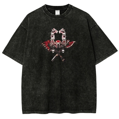 Warhammer 40K KHORNE Printed Unisex Washed T-Shirt 