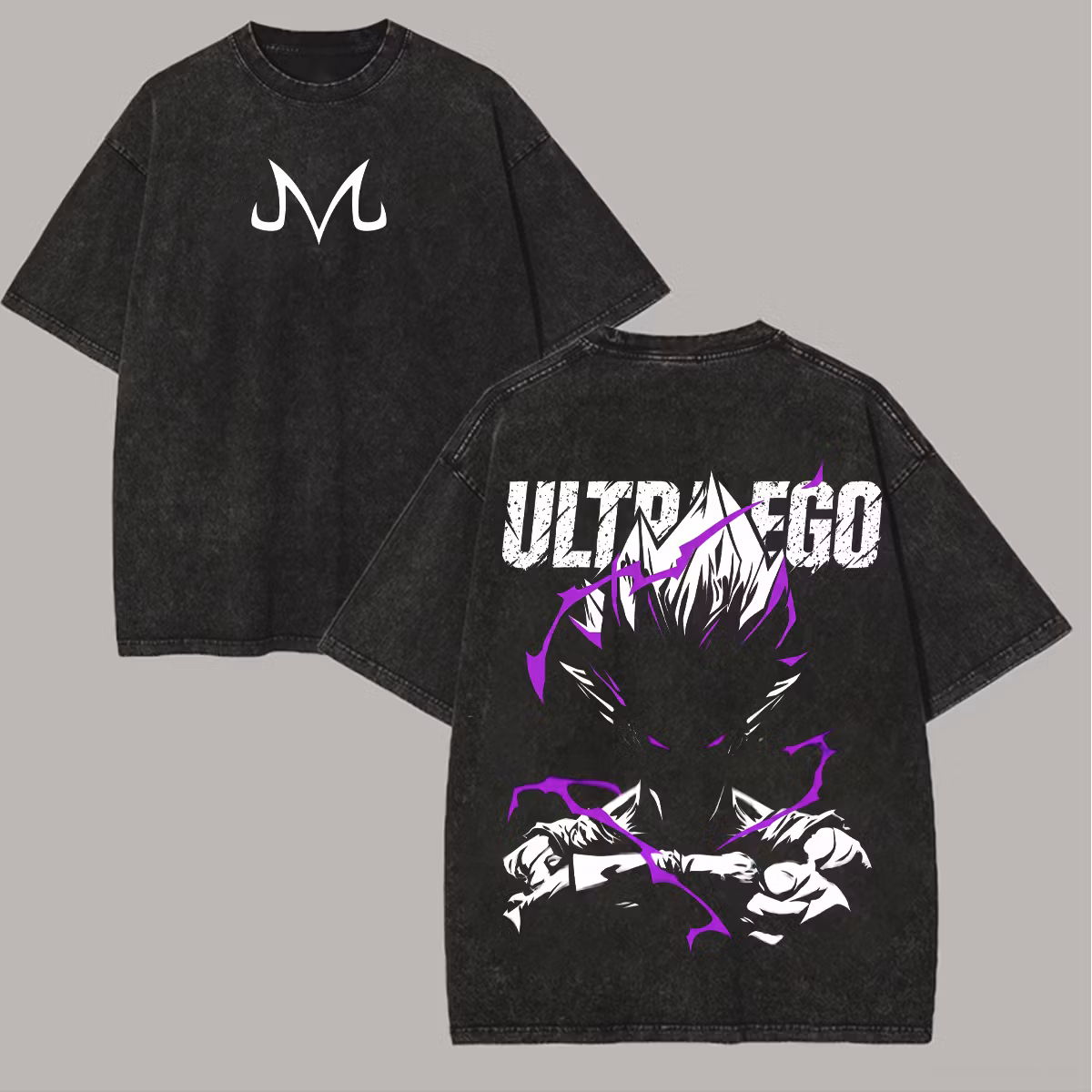 Vegeta Ultra Ego Dragon Ball Vintage Unisex Washed T-Shirt