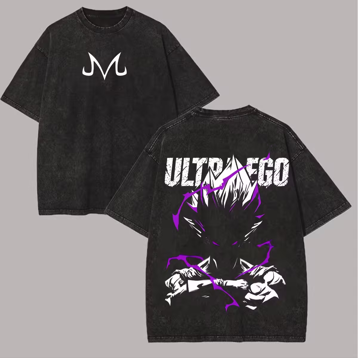 Vegeta Ultra Ego Dragon Ball Vintage Unisex Washed T-Shirt