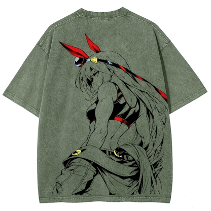 Uma Musume Vintage Unisex Washed T-Shirt