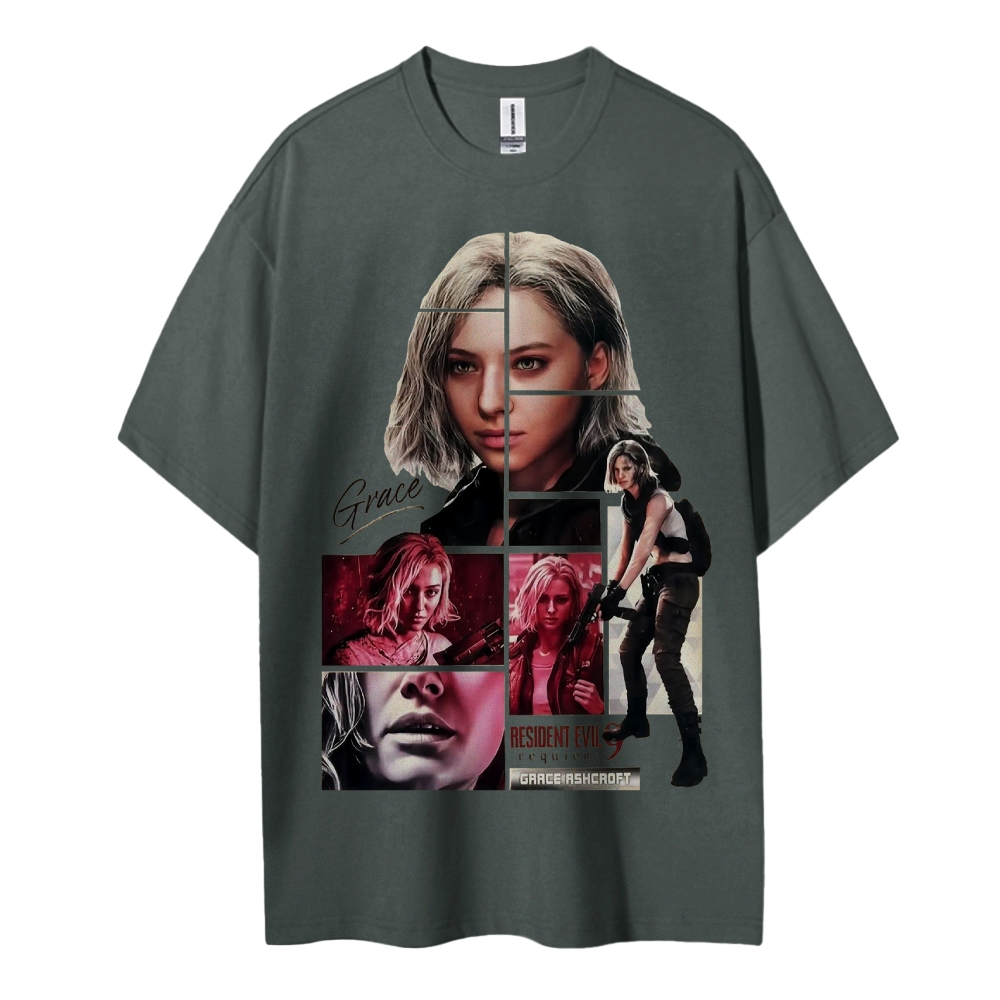 Resident Evil Printed Oversized Unisex Cotton T-shirt