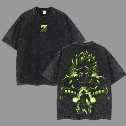 Dragon Ball Z Super Saiyan Broli Oversize Washed T-Shirt