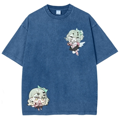 SUNNA Zenless Zone Zero Printed Unisex Washed T-Shirt