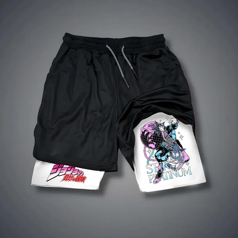 JOJO Print Men's Fitness Shorts
