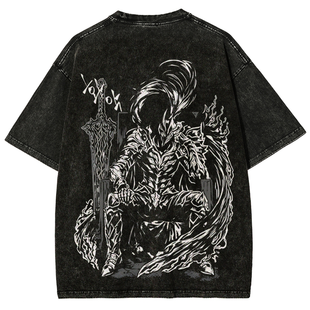 Solo Leveling Igris Printed Unisex Washed T-Shirt