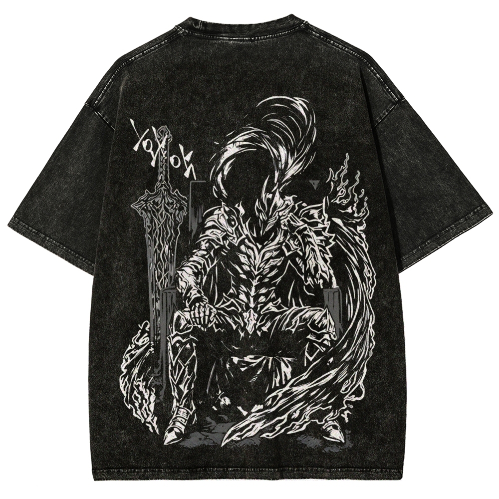 Solo Leveling Igris Printed Unisex Washed T-Shirt