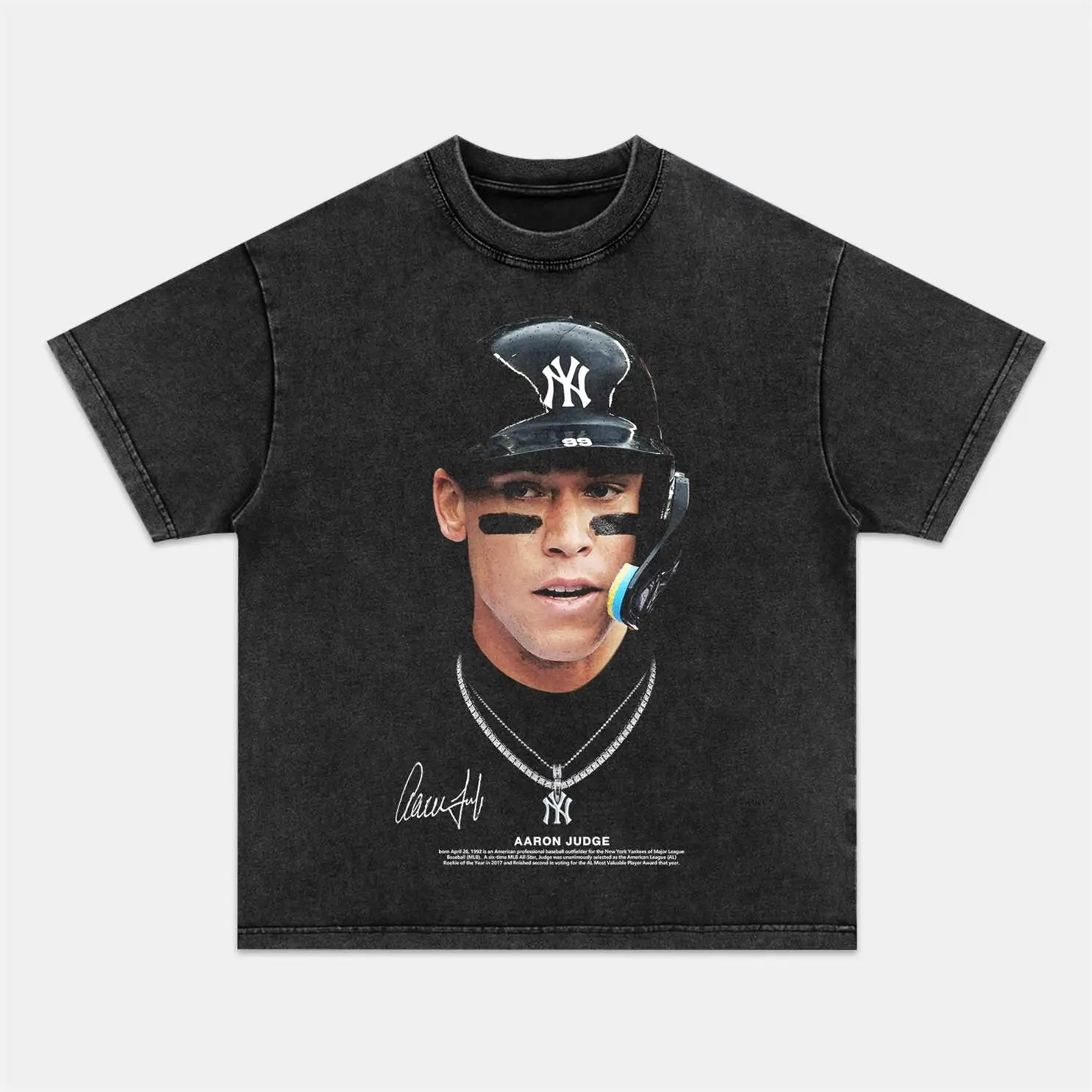Unisex-Adult Ultra Cotton Washed T-Shirt Graphic AARON JUDGE TEE