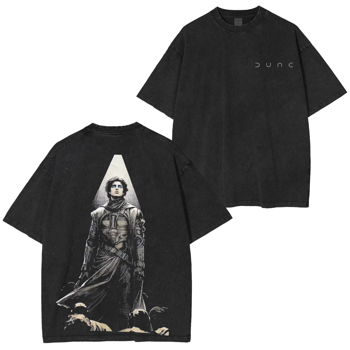 Dune Printed Unisex Washed T-Shirt