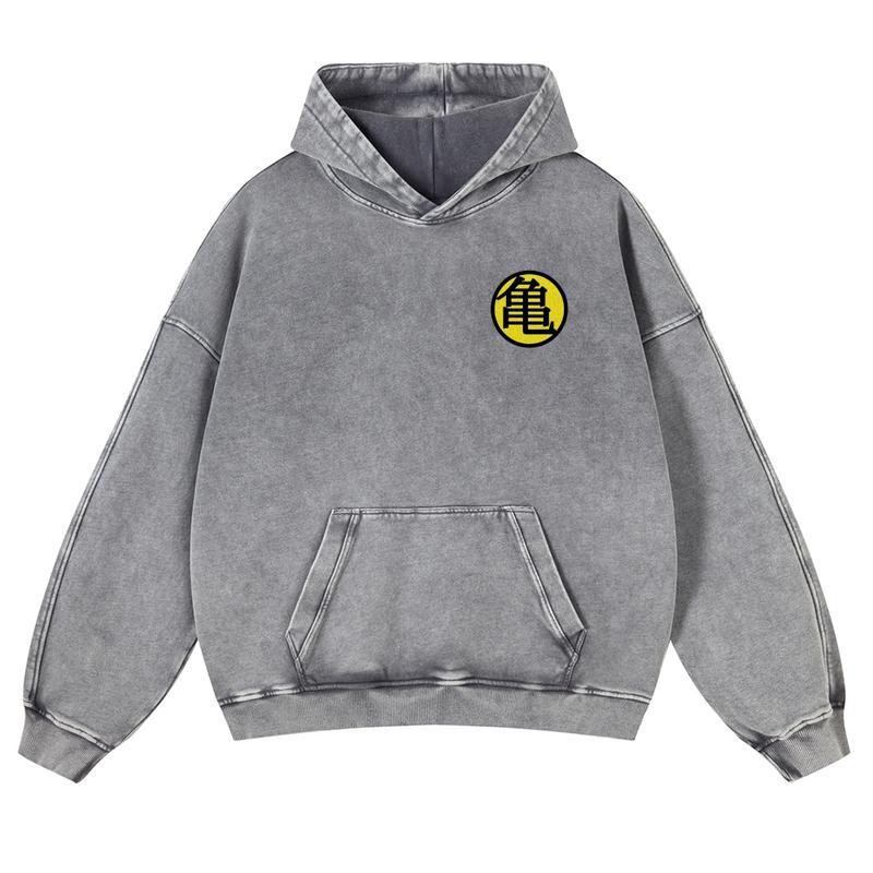 Dragon Ball DBZ Goku Unisex Fall Hoodies Men Streetwear Vintage Washed 80s 90s Graphic Pullover Cotton Anime Funny Sweatshirt Gifts