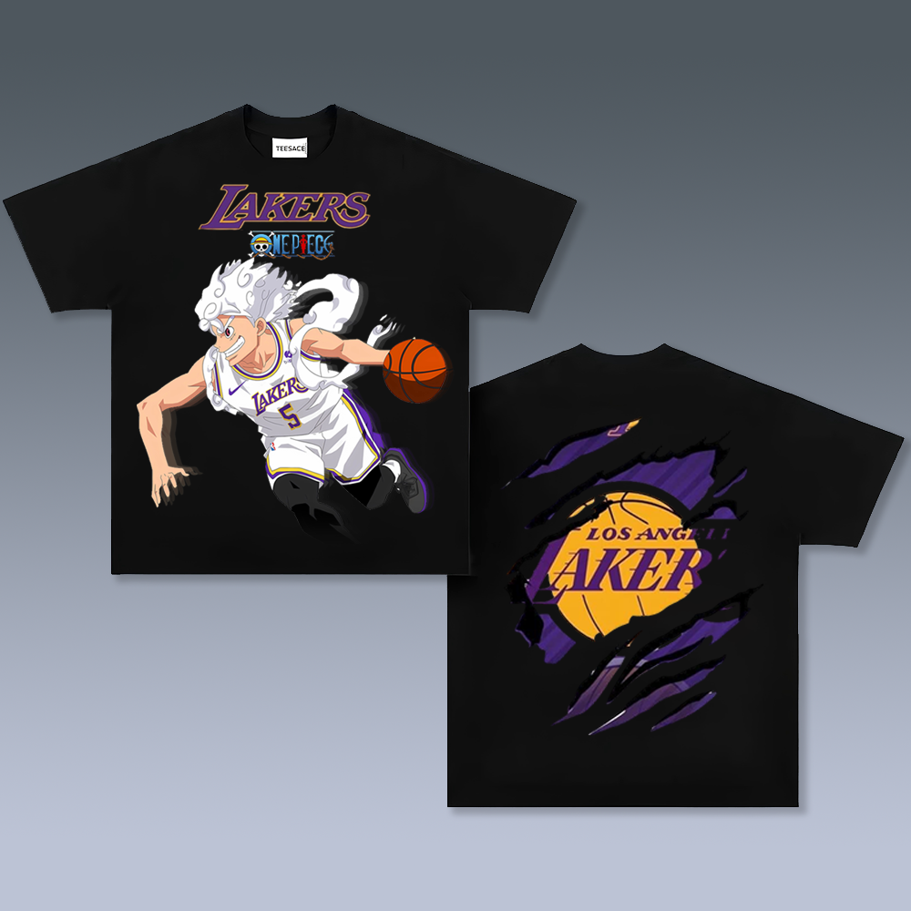Vintage Tee丨 Lakers X One Piece