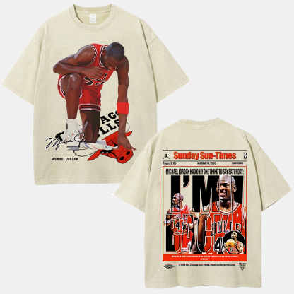 MICHAEL JORDAN Unisex Fit Washed T-Shirt