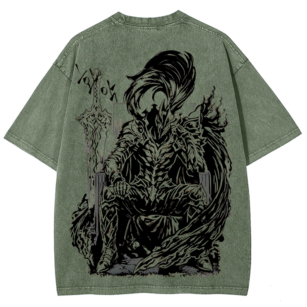 Solo Leveling Igris Printed Unisex Washed T-Shirt