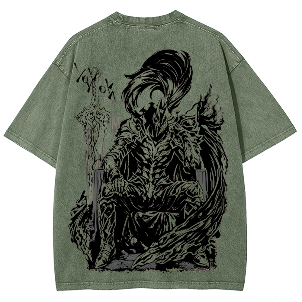 Solo Leveling Igris Printed Unisex Washed T-Shirt