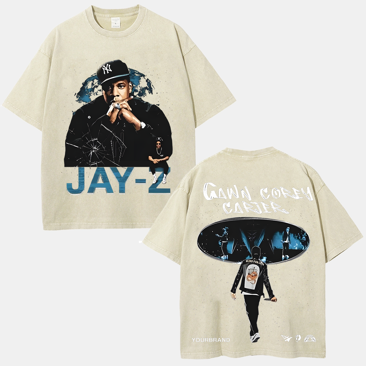 Unisex-Adult Ultra Cotton Washed T-Shirt Graphic  JAY-Z TEE