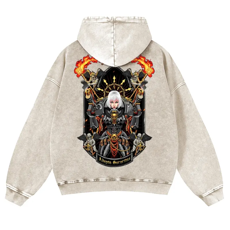 Warhammer 40k Vintage Unisex Washed Hoodies 
