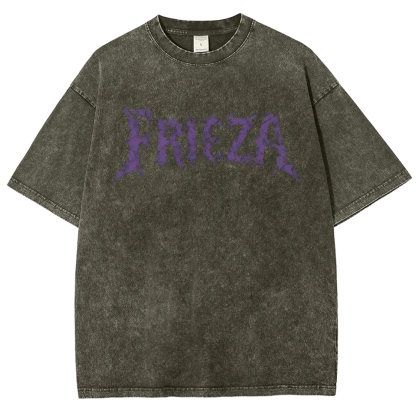 Frieza Dragon Ball Printed Unisex Washed T-Shirt
