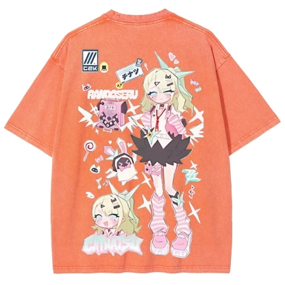 SUNNA Zenless Zone Zero Printed Unisex Washed T-Shirt