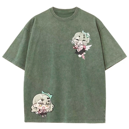 SUNNA Zenless Zone Zero Printed Unisex Washed T-Shirt