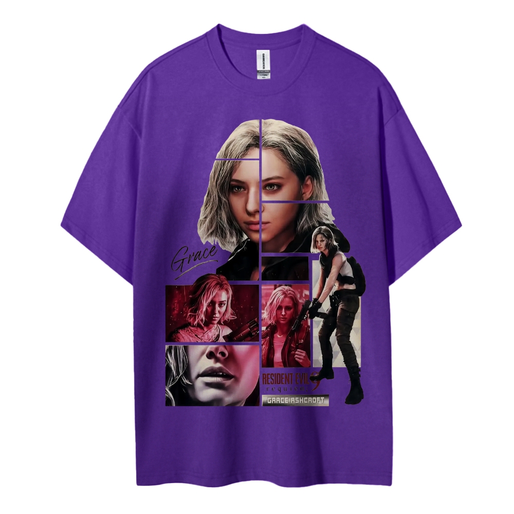 Resident Evil Printed Oversized Unisex Cotton T-shirt