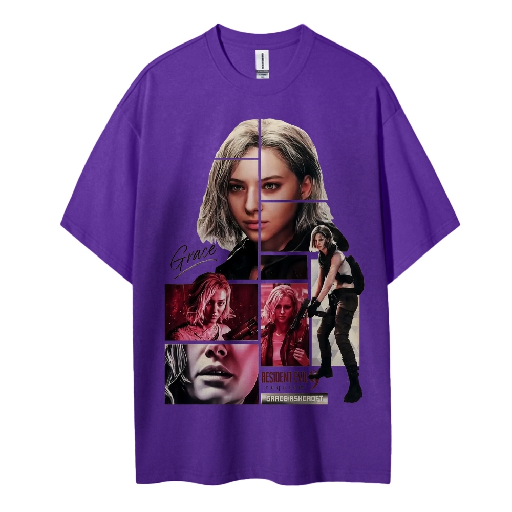 Resident Evil Printed Oversized Unisex Cotton T-shirt