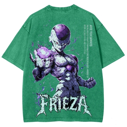 Frieza Dragon Ball Printed Unisex Washed T-Shirt