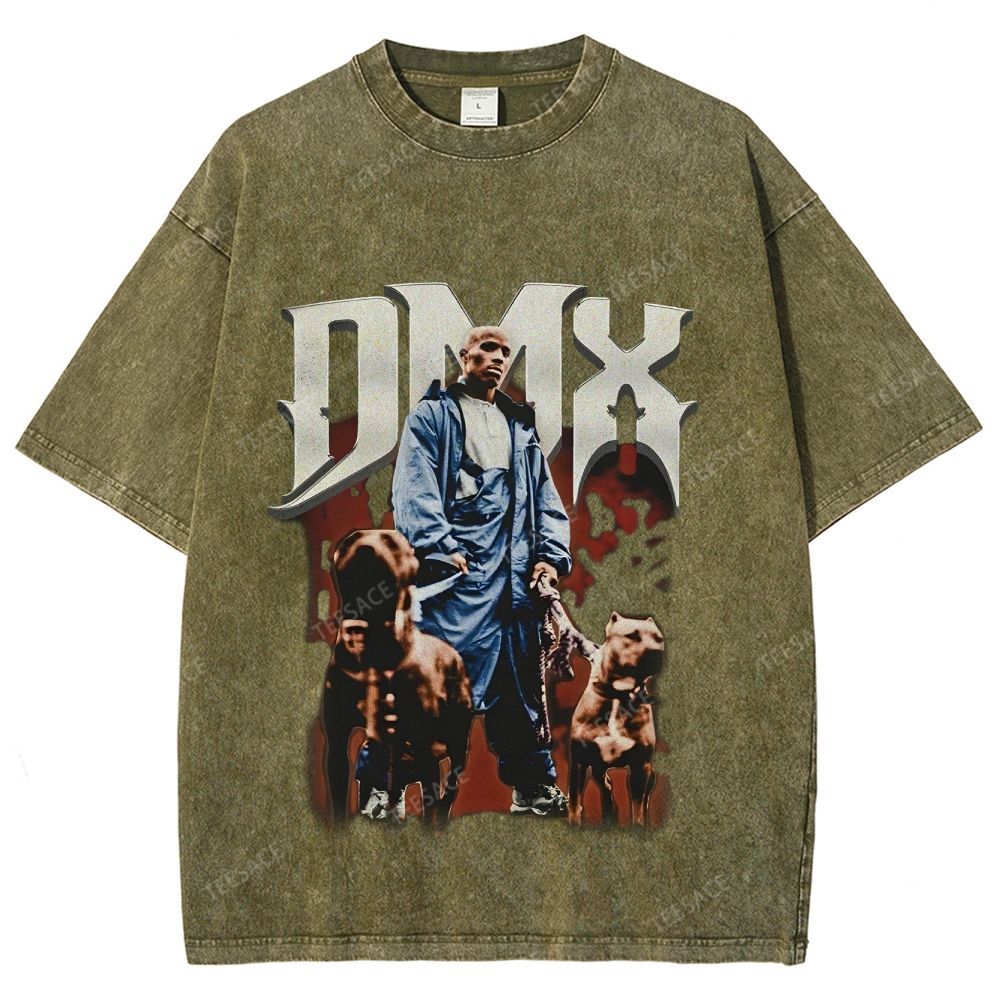 Unisex-Adult Ultra Cotton Washed T-Shirt Graphic  DMX TEE