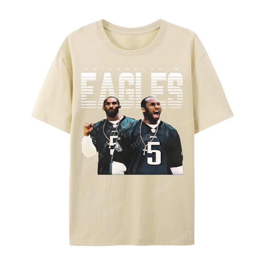 VINTAGE Unisex-Adult TEE | EAGLES KOBE Classic Washed Denim