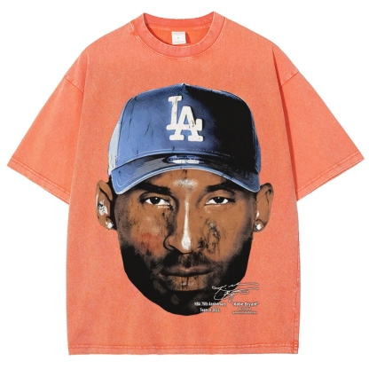 Vintage Style Unisex-Adult Cotton KOBE-VINTAGE-TEE