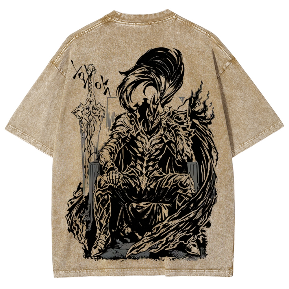 Solo Leveling Igris Printed Unisex Washed T-Shirt