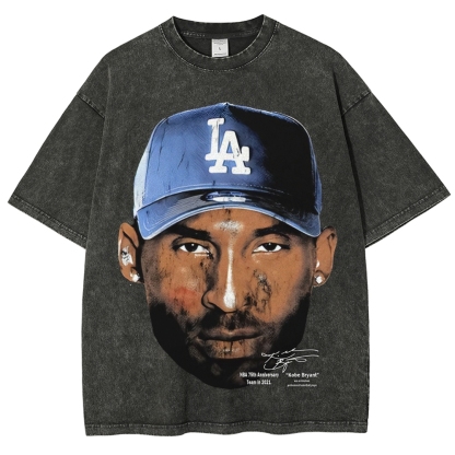 Vintage Style Unisex-Adult Cotton KOBE-VINTAGE-TEE