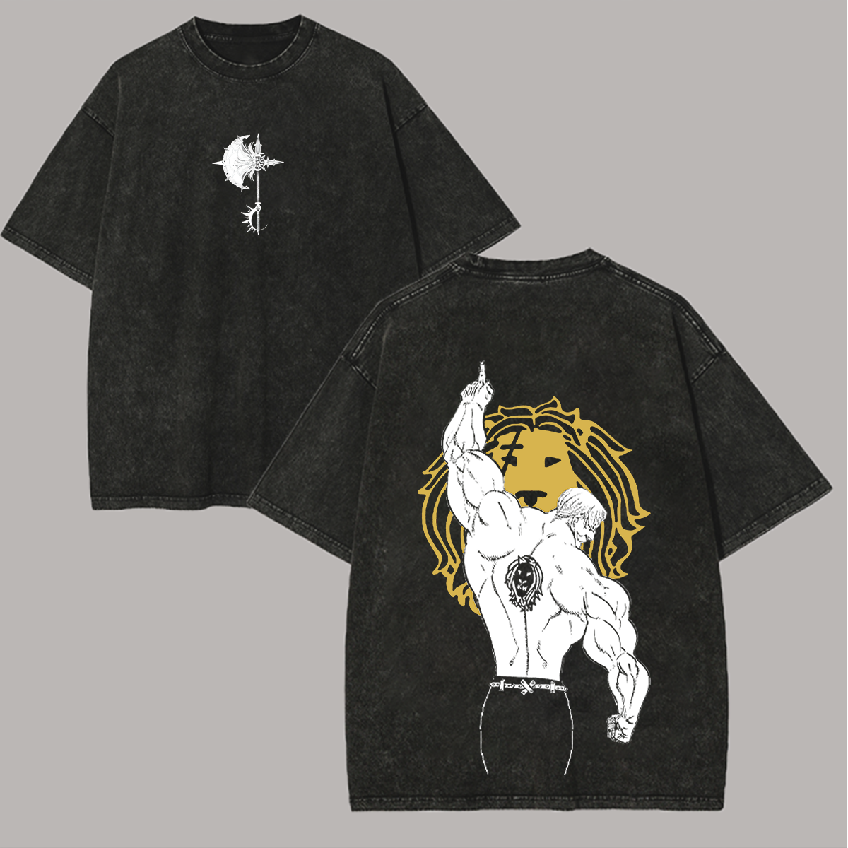Seven Deadly Sins Printed Unisex Washed T-Shirt