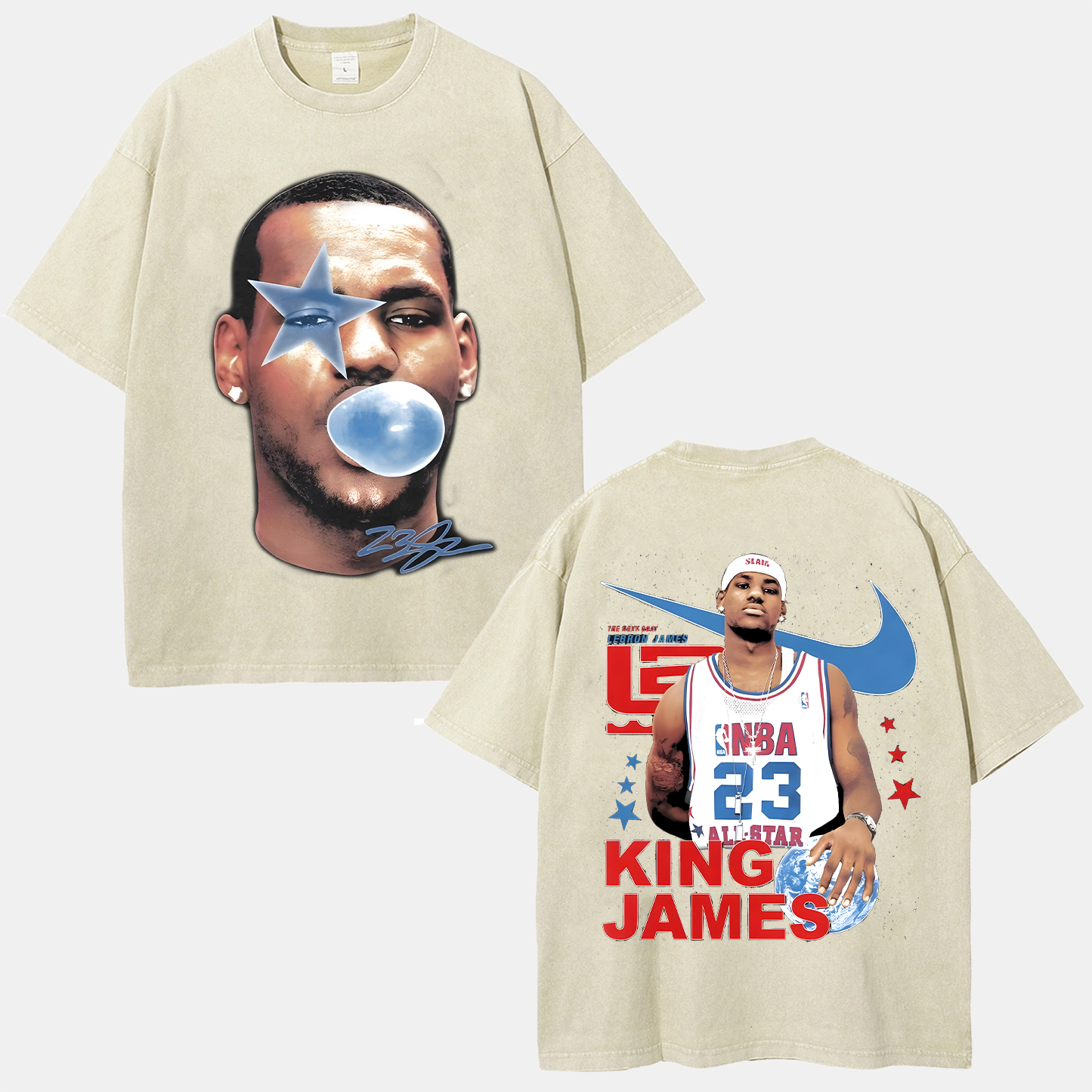 LEBRON JAMES Unisex Fit Washed T-Shirt