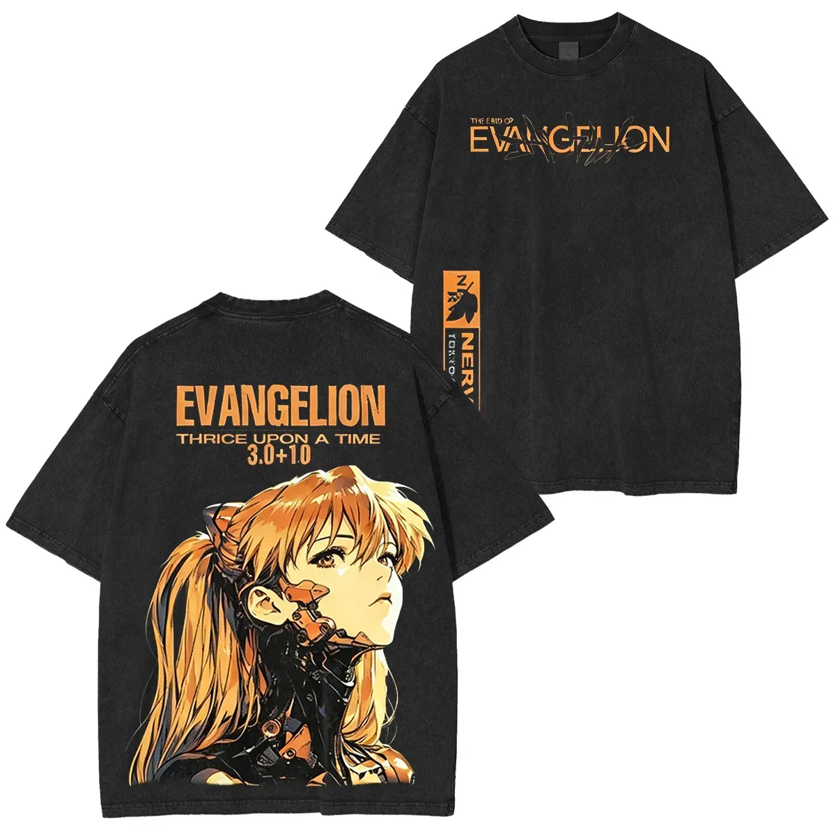 Neon Genesis Evangelion Vintage Unisex Washed T-Shirt