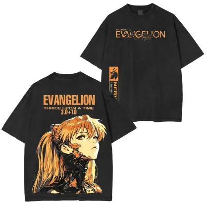 Neon Genesis Evangelion Vintage Unisex Washed T-Shirt
