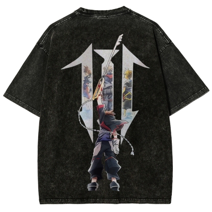Kingdom Hearts Sora Printed Unisex Washed T-Shirt