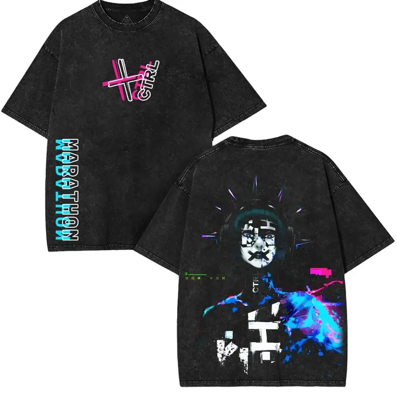 Marathon  Unisex Washed T-Shirt 