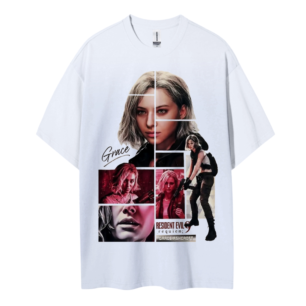 Resident Evil Printed Oversized Unisex Cotton T-shirt