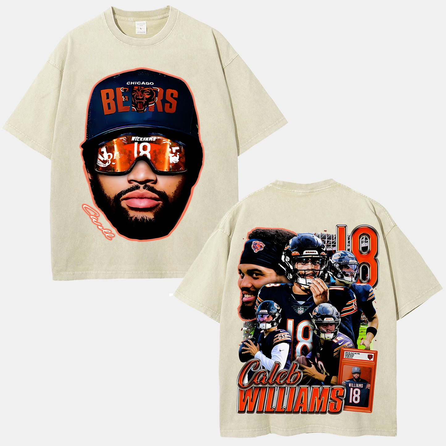"#1 Draft Pick" Caleb Williams Big Face T-Shirt