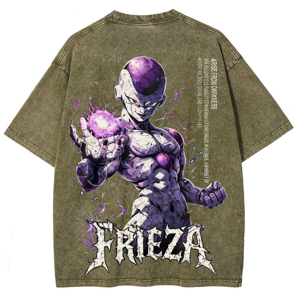 Frieza Dragon Ball Printed Unisex Washed T-Shirt