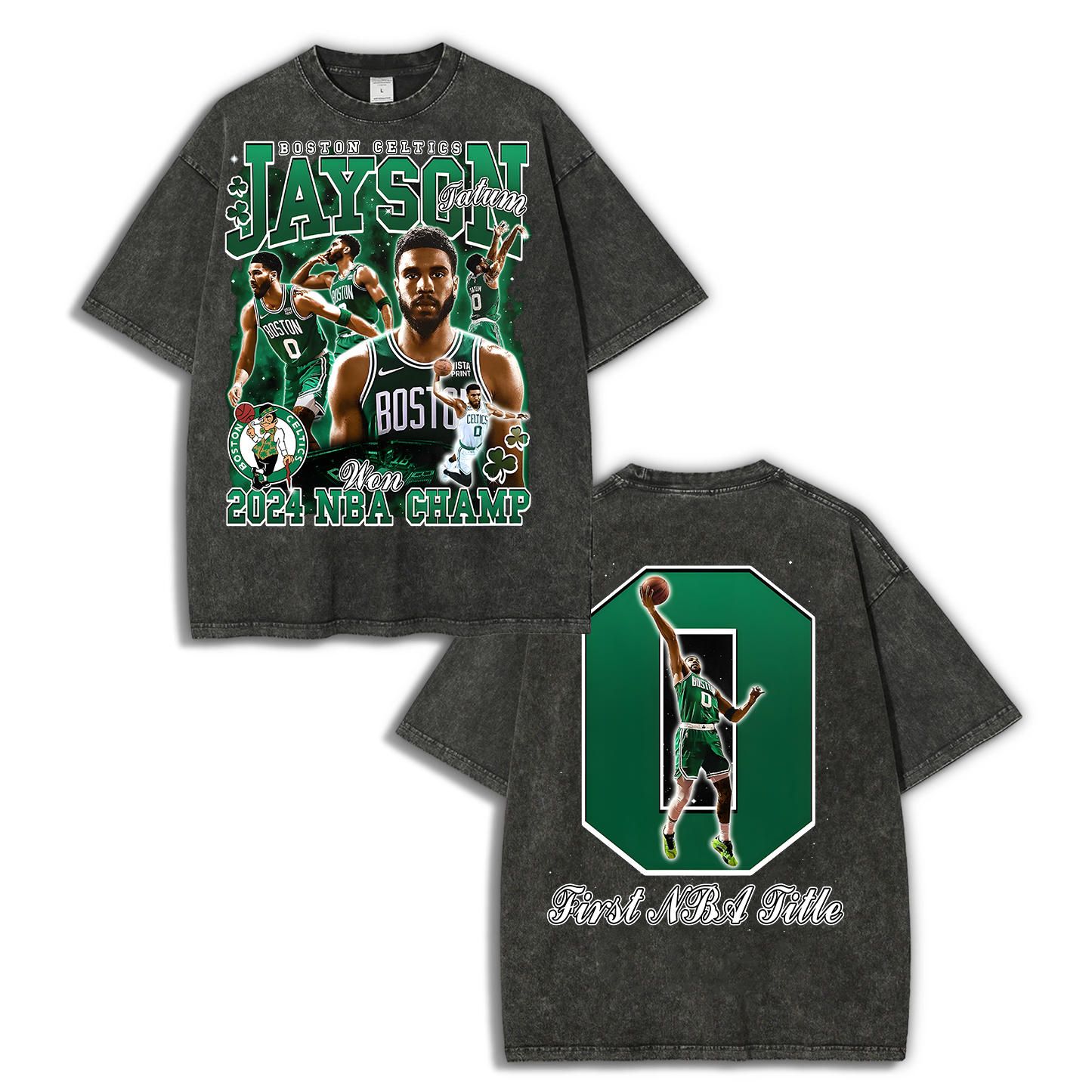 Unisex Fit Washed Jayson Tatum T-Shirt 2504014000
