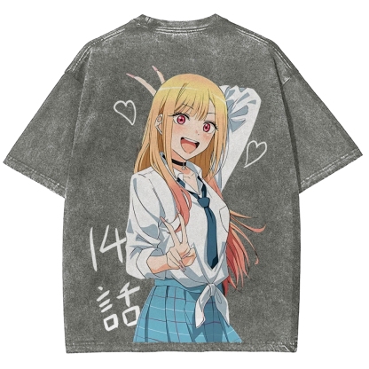 My Dress-Up Darling Marin Kitagawa Vintage Unisex Washed T-Shirt