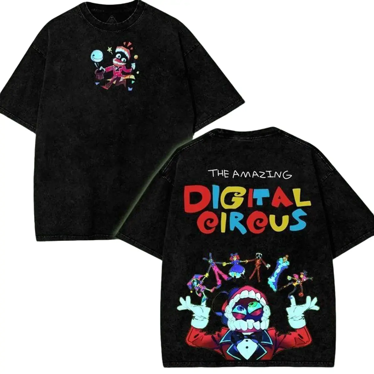 The Amazing Digital Circus Printed Unisex Washed T-Shirt 