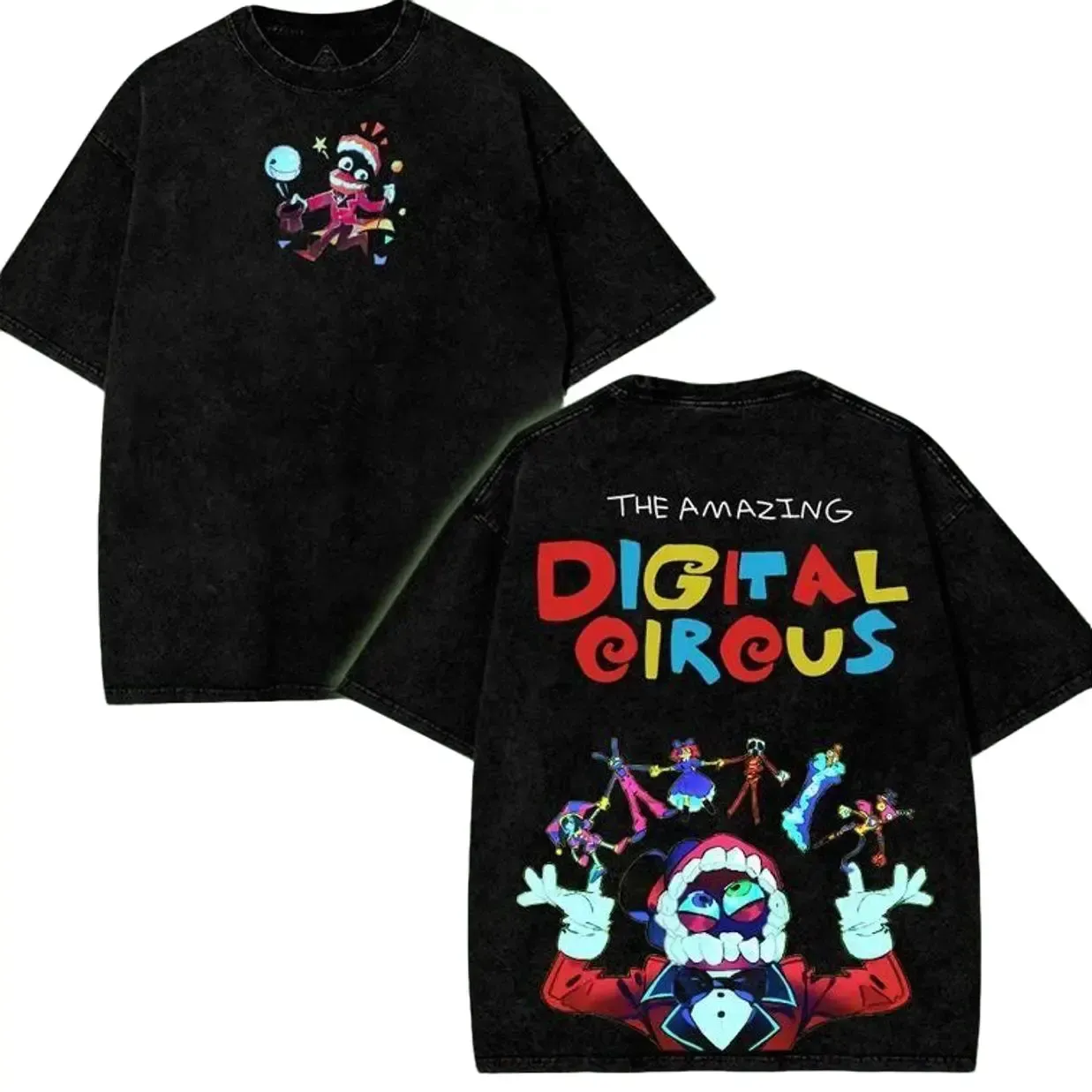 The Amazing Digital Circus Printed Unisex Washed T-Shirt 
