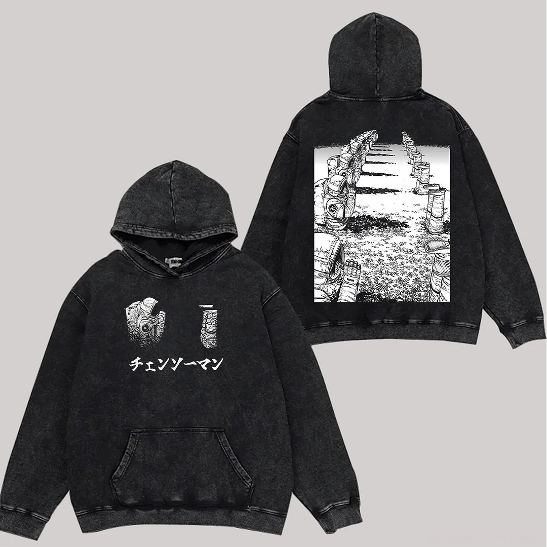 Chainsaw Man Printed Unisex Washed T-Shirt