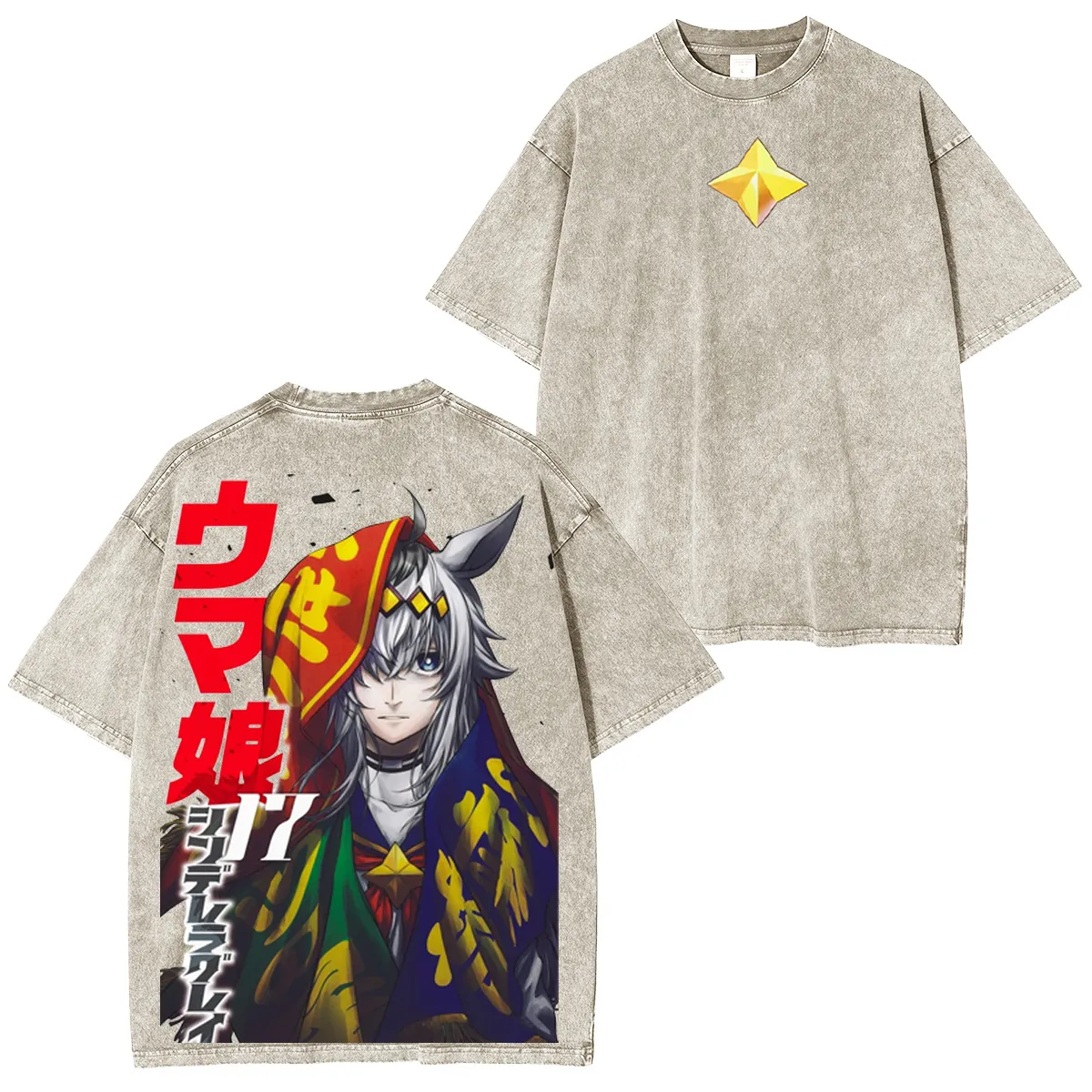 Uma Musume Vintage Unisex Washed T-Shirt