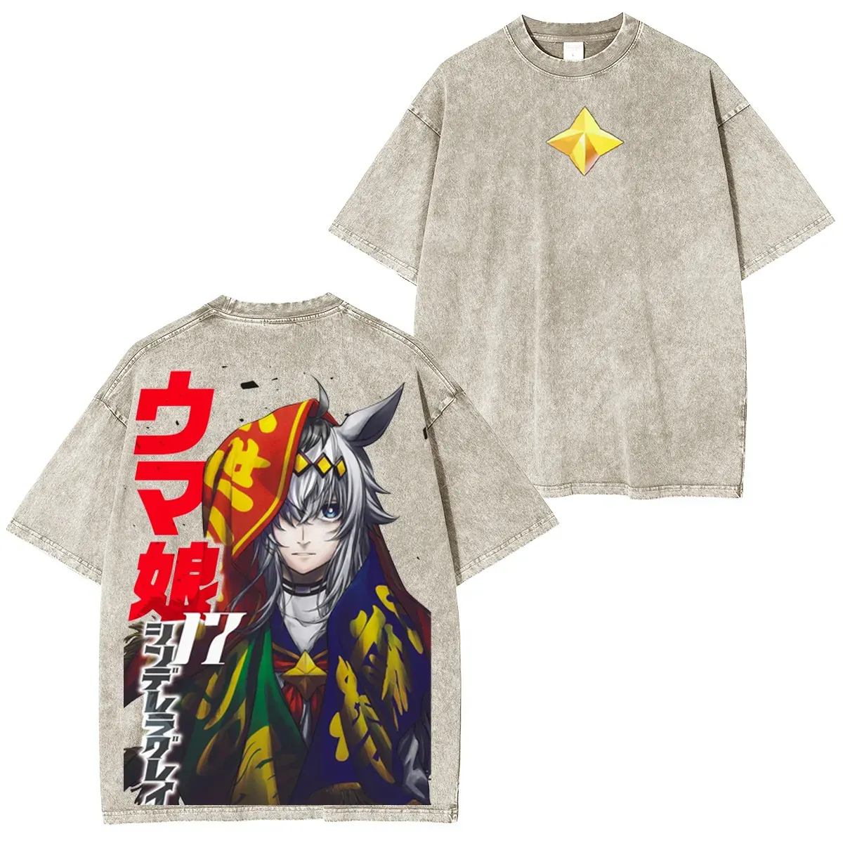 Uma Musume Vintage Unisex Washed T-Shirt