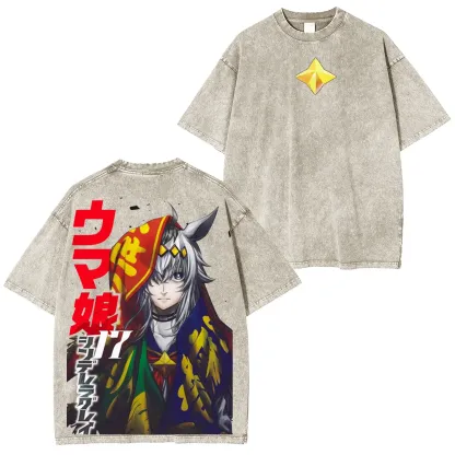 Uma Musume Vintage Unisex Washed T-Shirt