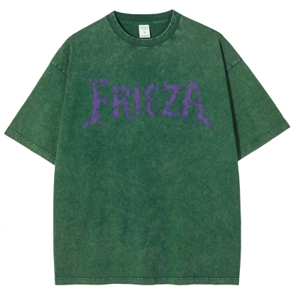 Frieza Dragon Ball Printed Unisex Washed T-Shirt