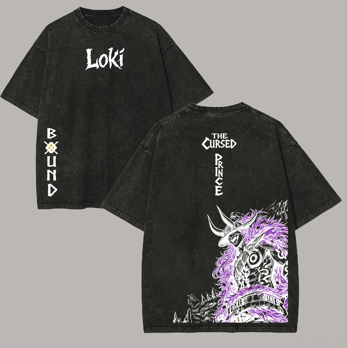One Piece Prince Loki Printed Unisex Washed T-Shirt
