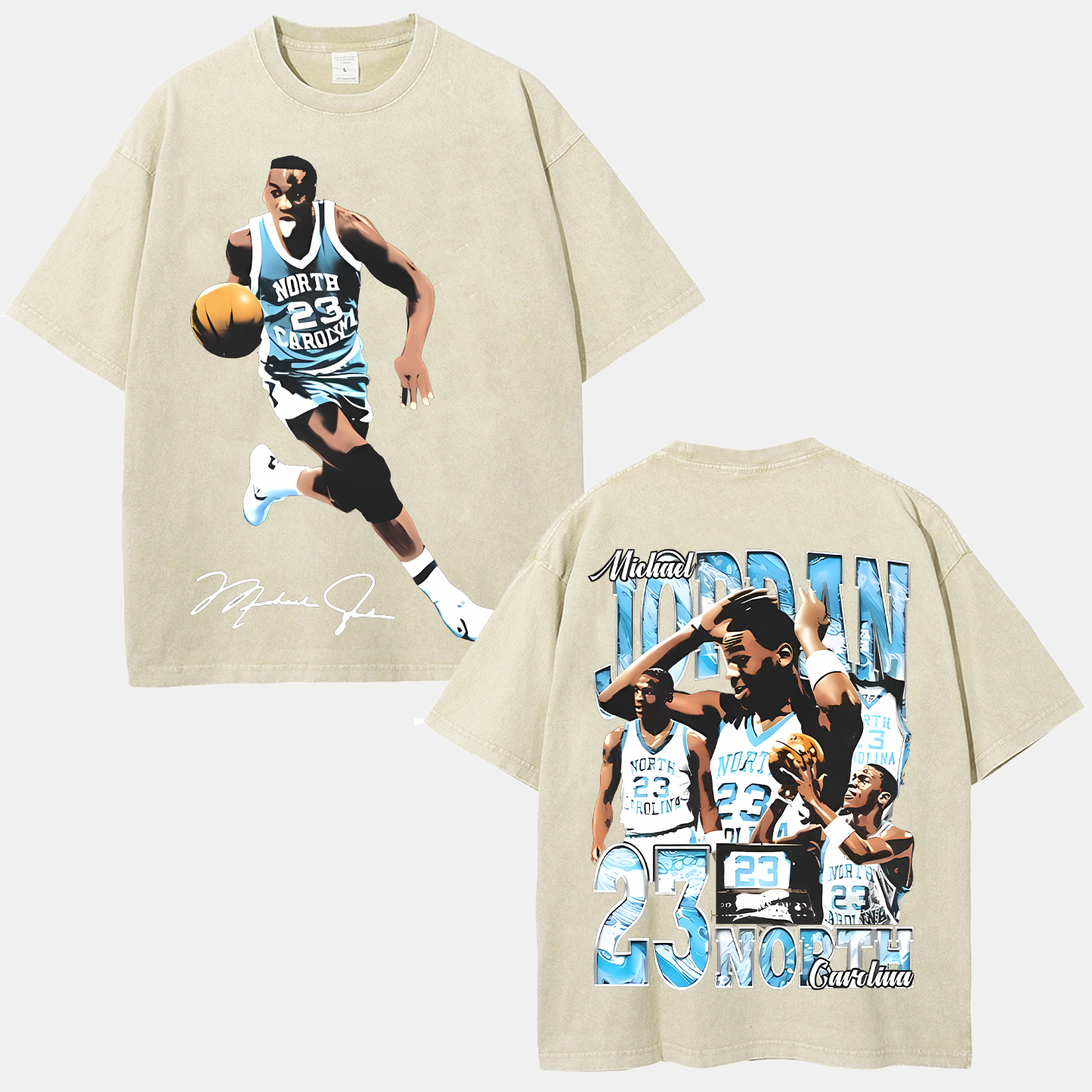Unisex-Adult Ultra Cotton Washed T-Shirt Graphic MICHAEL JORDAN TEE